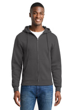 Port & Co ™  Core Fleece Full-Zip Hooded Sweatshirt. PC78ZH