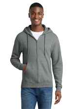 Port & Co ™  Core Fleece Full-Zip Hooded Sweatshirt. PC78ZH