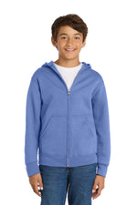 Port & Co ™  Youth Core Fleece Full-Zip Hooded Sweatshirt.  PC90YZH