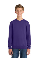 Port & Co ™  Youth Core Fleece Crewneck Sweatshirt.  PC90Y