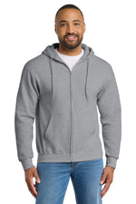 Port & Co ™  Tall Essential Fleece Full-Zip Hooded Sweatshirt. PC90ZHT