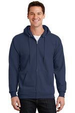 Port & Co ™  Essential Fleece Full-Zip Hooded Sweatshirt.  PC90ZH