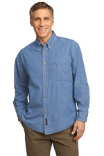 Port & Co ™  Long Sleeve Value Denim Shirt. SP10
