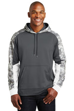 Sport-Tek ®  Sport-Wick ®  Mineral Freeze Fleece Colorblock Hooded Pullover. ST231