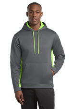Sport-Tek ®  Sport-Wick ®  Fleece Colorblock Hooded Pullover. ST235