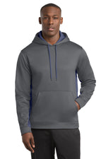 Sport-Tek ®  Sport-Wick ®  Fleece Colorblock Hooded Pullover. ST235