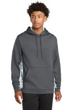 Sport-Tek ®  Sport-Wick ®  CamoHex Fleece Colorblock Hooded Pullover. ST239