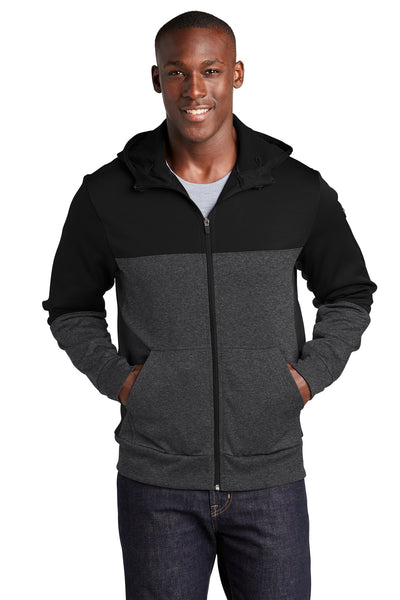 Sport-Tek ®  Tech Fleece Colorblock Full-Zip Hooded Jacket. ST245