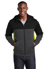 Sport-Tek ®  Tech Fleece Colorblock Full-Zip Hooded Jacket. ST245