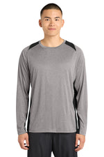 Sport-Tek ®  Long Sleeve Heather Colorblock Contender ™  Tee. ST361LS