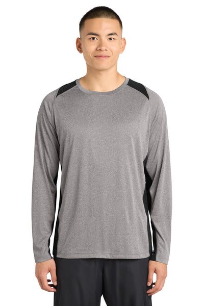 Sport-Tek ®  Long Sleeve Heather Colorblock Contender ™  Tee. ST361LS