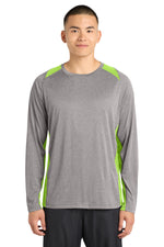 Sport-Tek ®  Long Sleeve Heather Colorblock Contender ™  Tee. ST361LS
