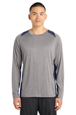 Sport-Tek ®  Long Sleeve Heather Colorblock Contender ™  Tee. ST361LS