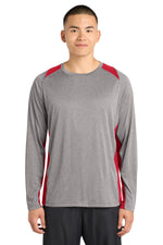 Sport-Tek ®  Long Sleeve Heather Colorblock Contender ™  Tee. ST361LS