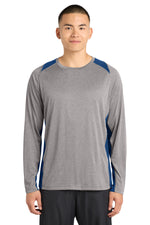 Sport-Tek ®  Long Sleeve Heather Colorblock Contender ™  Tee. ST361LS