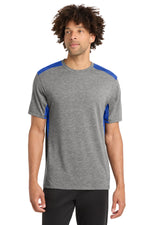 Sport-Tek  ®  PosiCharge  ®  Tri-Blend Wicking Draft Tee. ST410