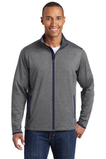 Sport-Tek ®  Sport-Wick ®  Stretch Contrast Full-Zip Jacket.  ST853
