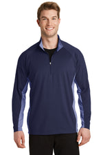 Sport-Tek ®  Sport-Wick ®  Stretch Contrast 1/4-Zip Pullover. ST854