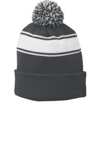 Sport-Tek ®  Stripe Pom Pom Beanie.  STC28