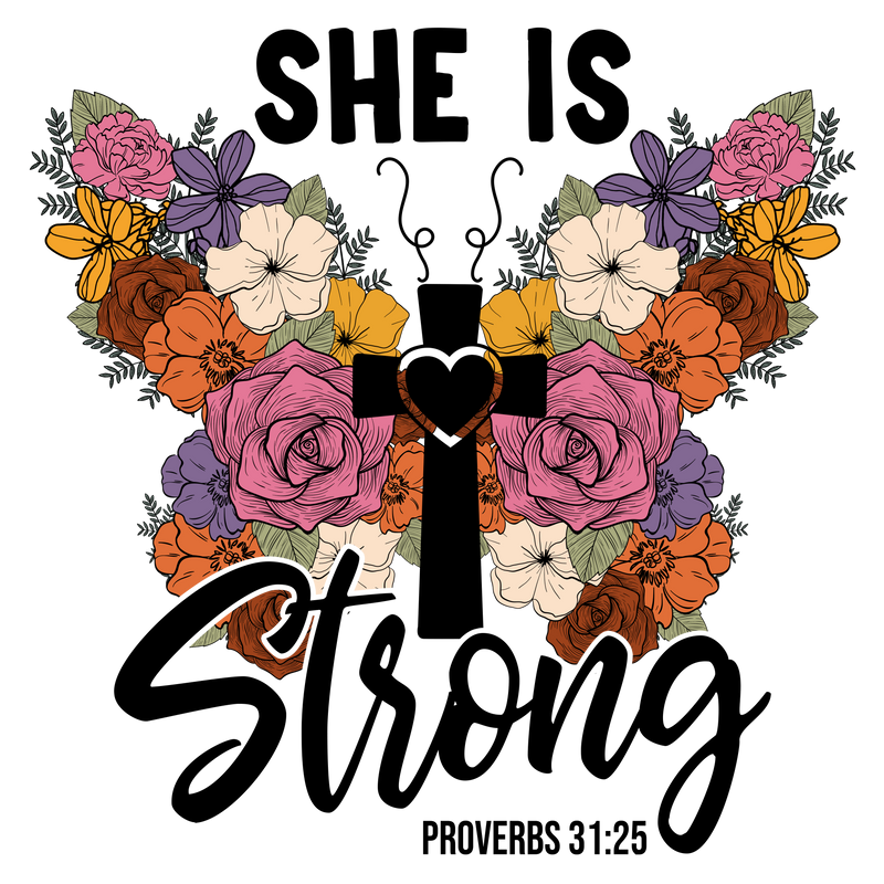 She is Strong Butterfly