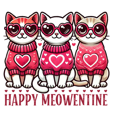 Valentine Cat PNG, Meowentine Cat 3