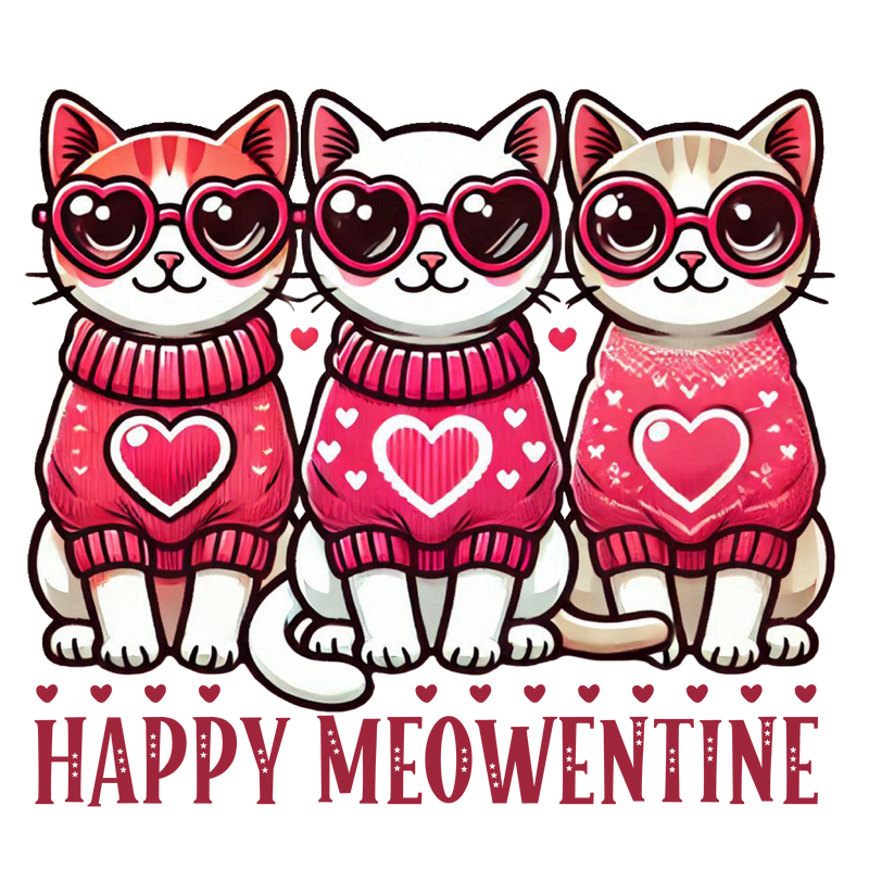 Valentine Cat PNG, Meowentine Cat 3