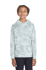 Sport-Tek ®  Youth Sport-Wick ®  CamoHex Fleece Hooded Pullover.  YST240