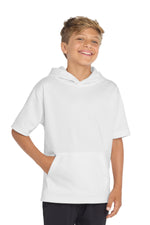 Sport-Tek  ®  Youth Sport-Wick  ®  Fleece Short Sleeve Hooded Pullover. YST251