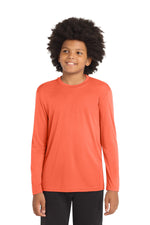 Sport-Tek ®  Youth Long Sleeve PosiCharge ®  Competitor™ Tee. YST350LS