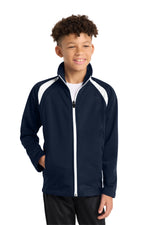 Sport-Tek ®  Youth Tricot Track Jacket. YST90