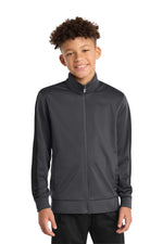 Sport-Tek  ®  Youth Tricot Sleeve Stripe Track Jacket. YST94