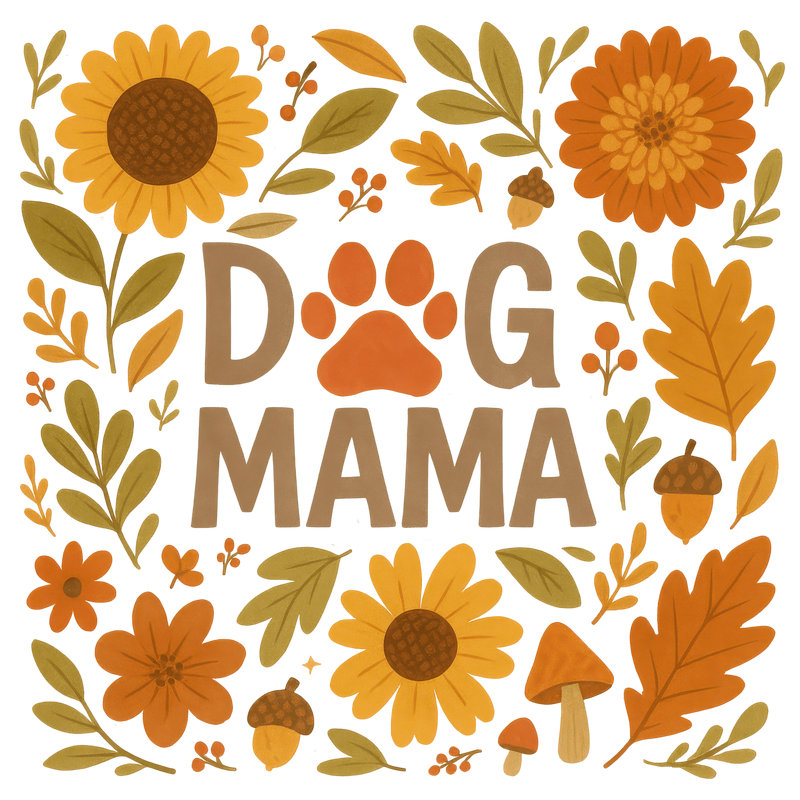 autumn-boho-flowers-dog-mama