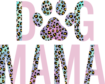 MOTHER DOG with colorful leopard spots