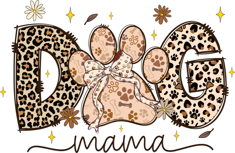 DOG MOM stars and spots