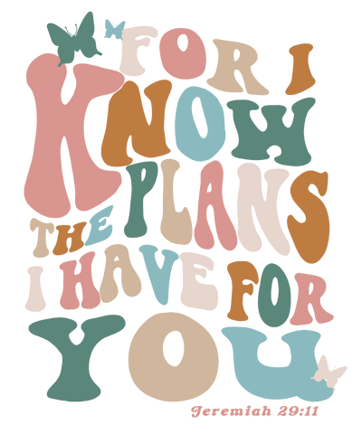 for i know the plans bubble letters_boho