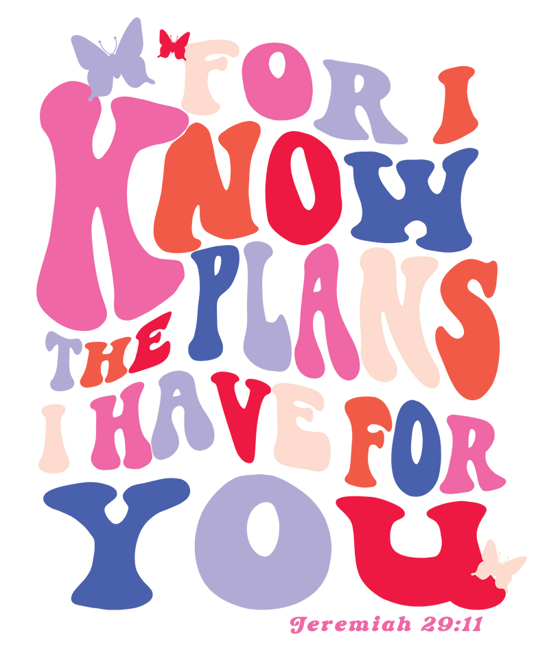 for i know the plans bubble letters bright