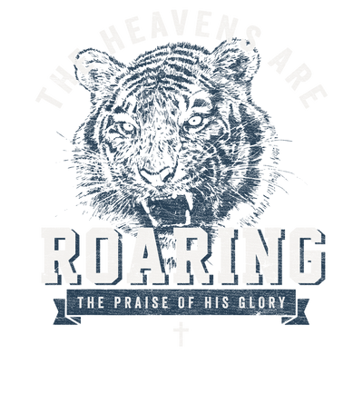 heavens are roaring blue white