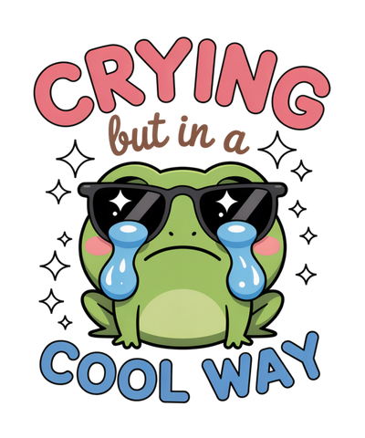 cryng but in a cool way