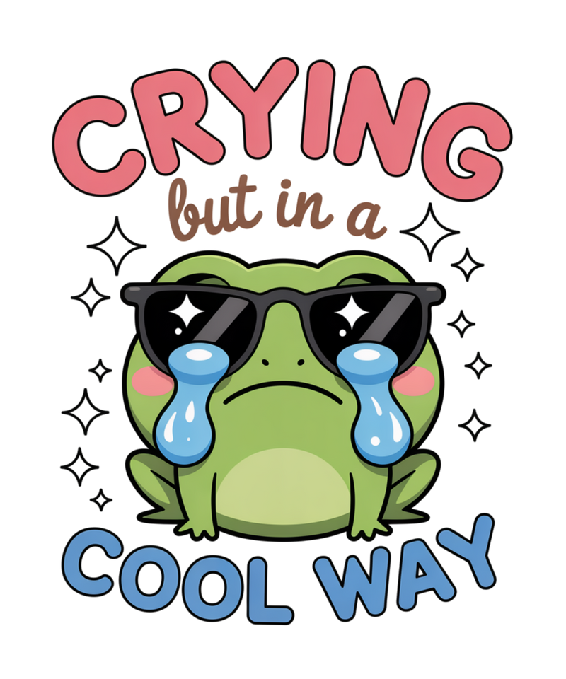 cryng but in a cool way